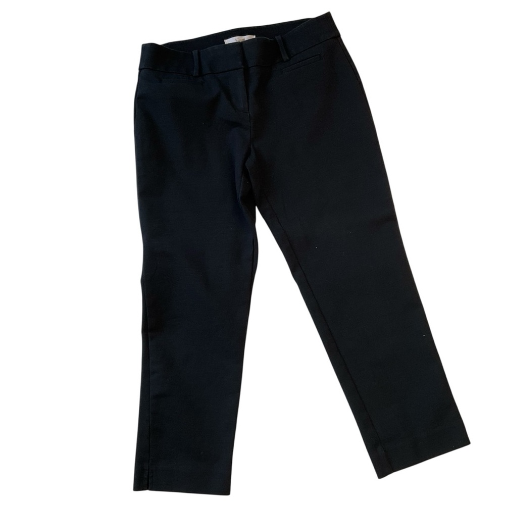 LOFT  Black Cropped Pants Marisa 4P - Picture 2 of 11
